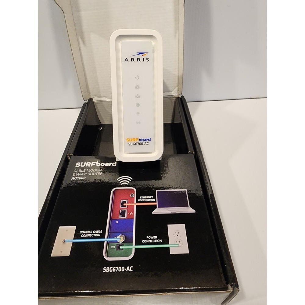 Arris Surfboard SBG6700-AC Wireless Cable Modem Gateway Wi-Fi Router DOCSIS 3.0